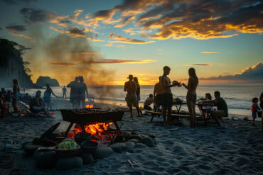 QM2 Boat Tours Beach BBQ
